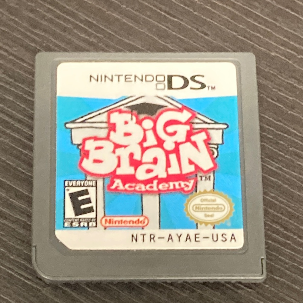 Nintendo DS Big Brain Academy Game - Blue and Gray